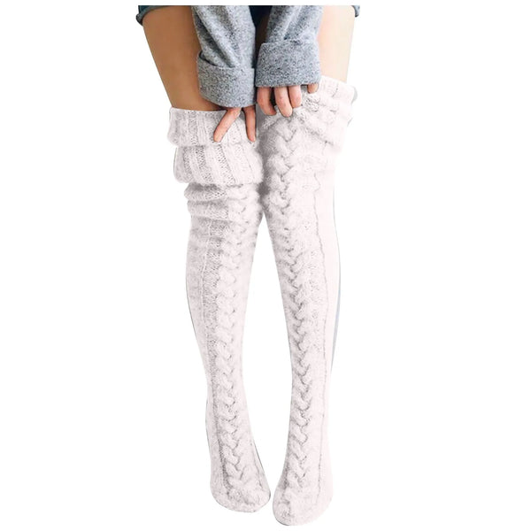 Trendy Crochet Thigh High Foot Warmers