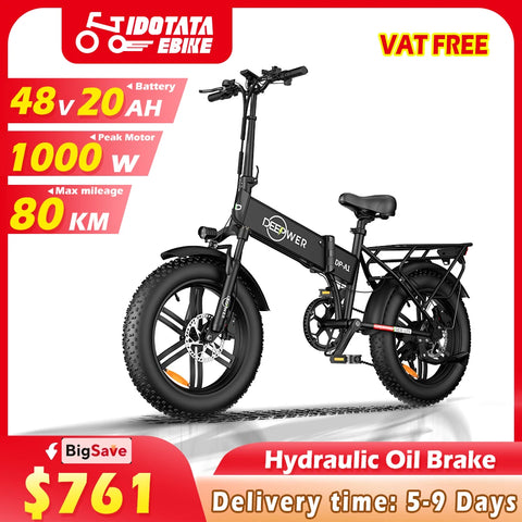 Trendy Electric 1000W Folding Mountain Electric Bike