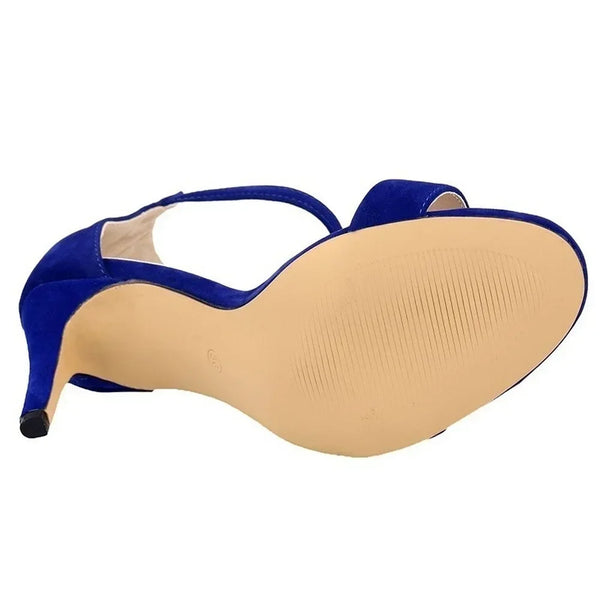 Trendy Open Toe Single Thin Heel Pumps