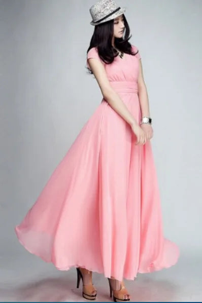 Trendy Chiffon Formal Maxi Dress