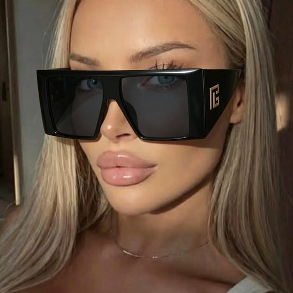 New Fashion Brand Y2K Square Sunglasses for Women Unique Oversized Design Hip Hop Men Sun Glasses Ladies Travel Eyewear Shades