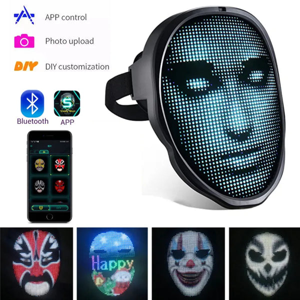 Trendy Programmable Face LED Light Mask