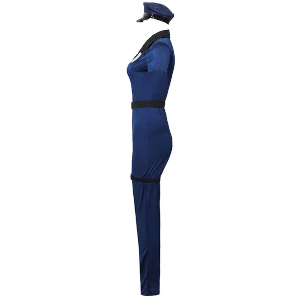 Trendy Halloween Women Police Officer Uniform