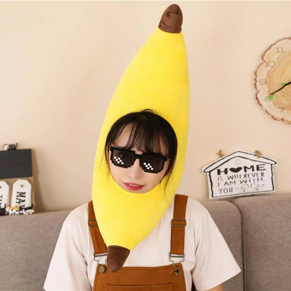 Trendy Banana Face Halloween Mask Costume
