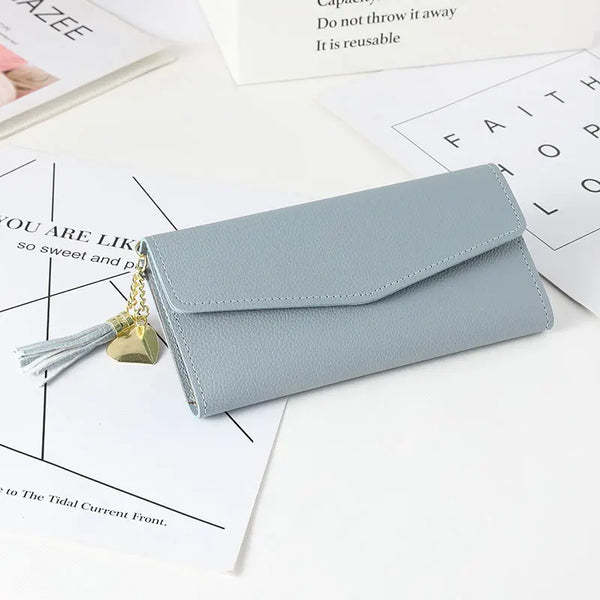 Trendy Fold Wallet With Coin Pocket And Tassle