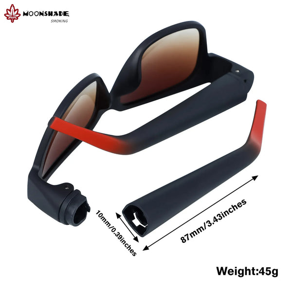 Trendy Stoner Removable Rolling Paper Sunglasses