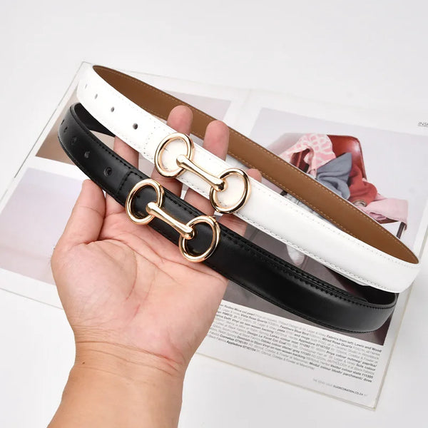 Trendy Leather Fashion Buckle  Belt