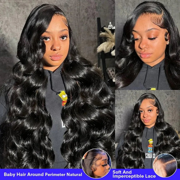 Trendy 100% Human Hair Body Waive Brazilian Lace Wig