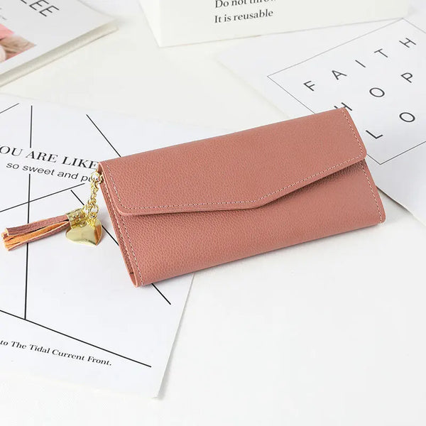 Trendy Fold Wallet With Coin Pocket And Tassle