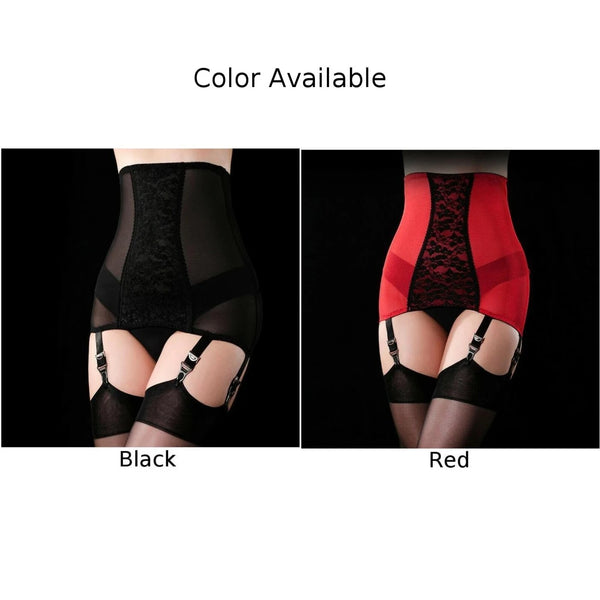 Trendy Lace Belt With 6 Straps For Stockings Lingerie