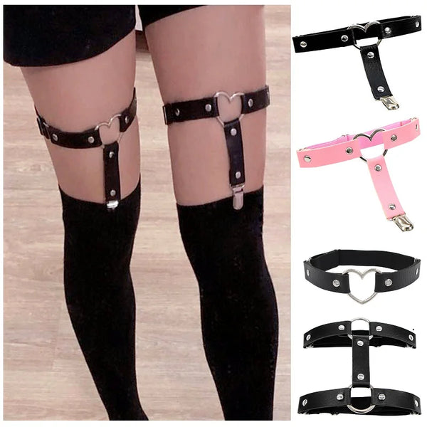 Trendy Leather Thigh Garters Harness Leg Strap