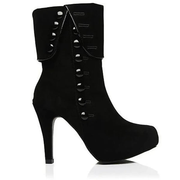 Trendy Ankle High Heels Buckle Platform Boots - TrendsetterbyTracy Boutique