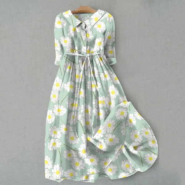 Women Korean Style Dresses Lace Up High Waist Shirt Midi Dress Summer Half Sleeve Trendy A Line Dress Streetwear Y2k Clothing