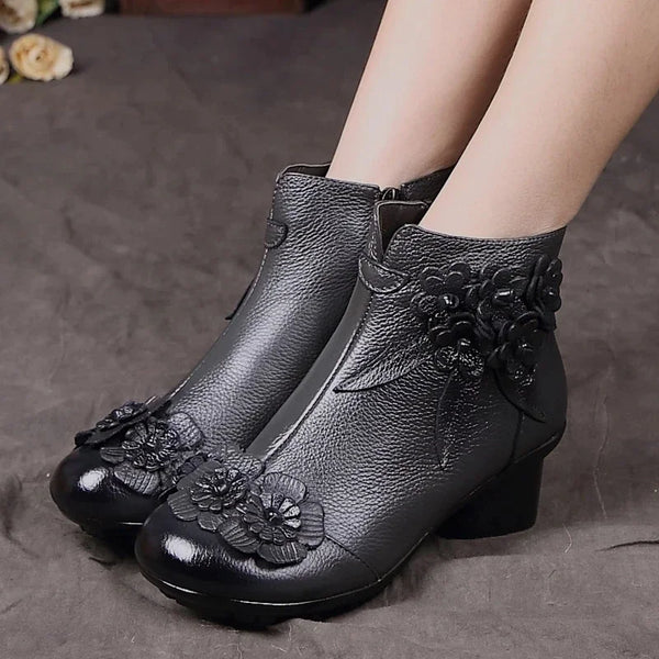 Trendy Genuine Leather Non Slip Mary Jane Inspired Shoes