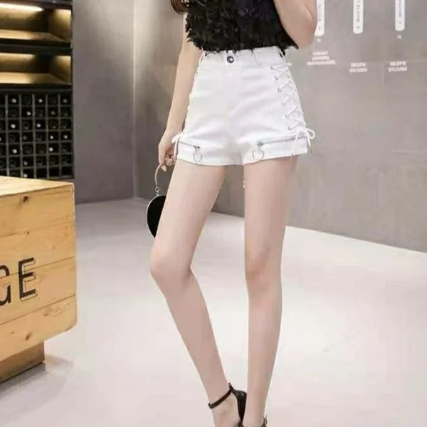 Trendy Peak A Boo Zipper Mini Shorts