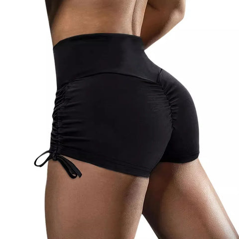 Trendy High Waist Yoga Dance Shorts