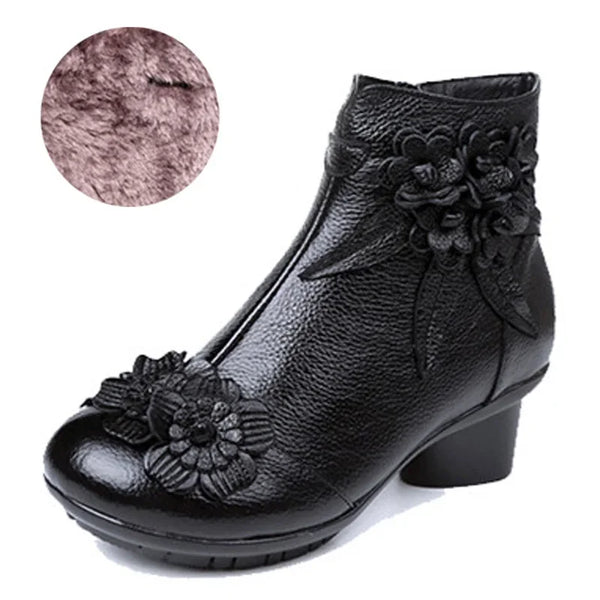 Trendy Genuine Leather Non Slip Mary Jane Inspired Shoes