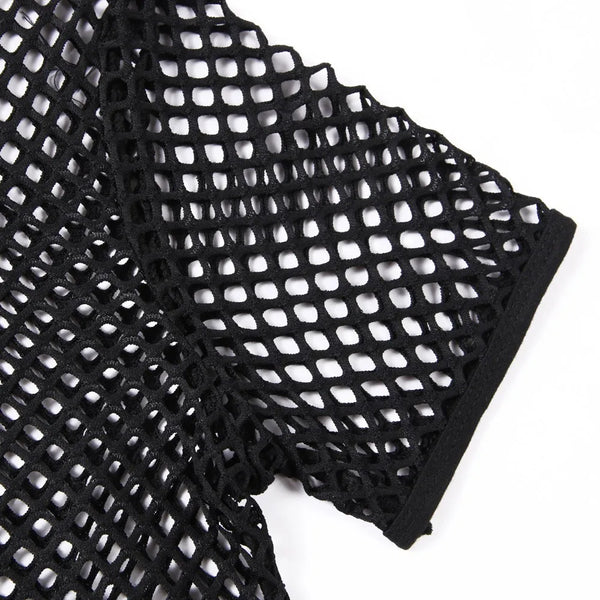 Trendy Men's Mesh Muscle Pullover Top