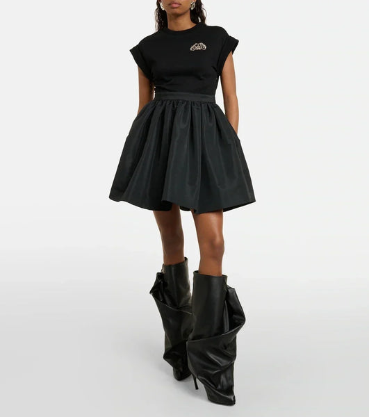 Trendy Slim Side Bow Tie Knee High Heel Boots