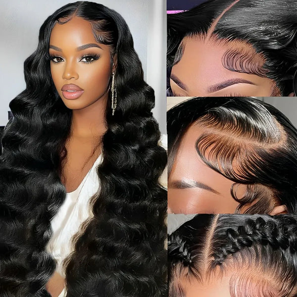 Trendy 100% Human Hair Body Waive Brazilian Lace Wig