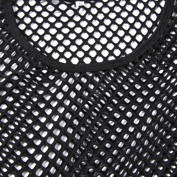 Trendy Men's Mesh Muscle Pullover Top