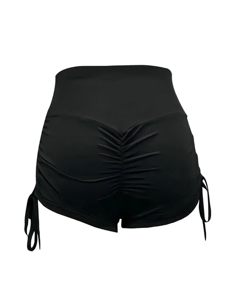 Trendy High Waist Yoga Dance Shorts