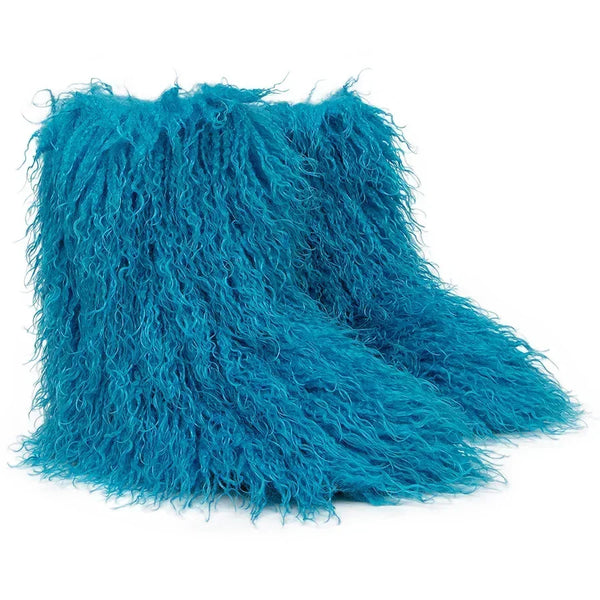 Trendy Teddy Bear Faux Wool Boots