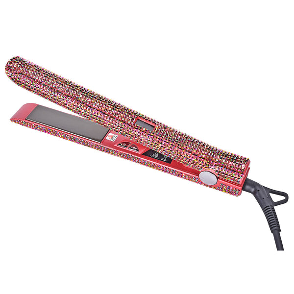 Trendy Glitter Design  2 -in-1 Hair Curler Flat Irion