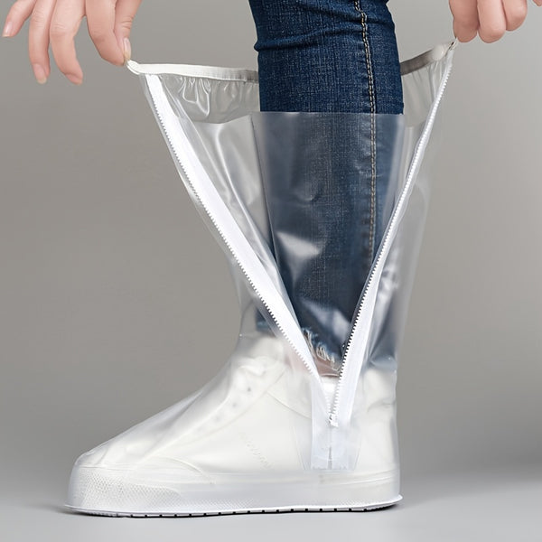 Trendy Reusable High Top Waterproof Shoe Covers
