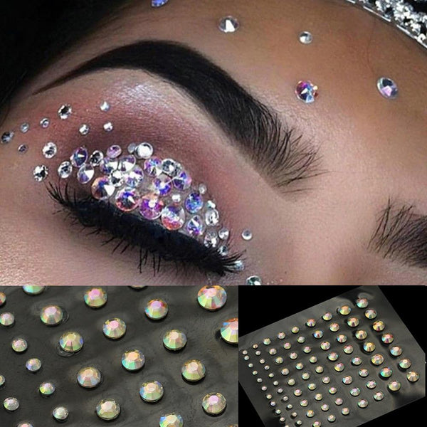 Trendy Eyeshadow Makeup Sticker Crystals