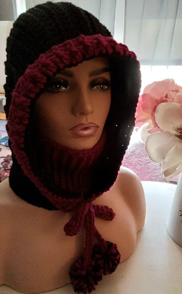 Trendy Crochet Knitted Hat And Scarf Set