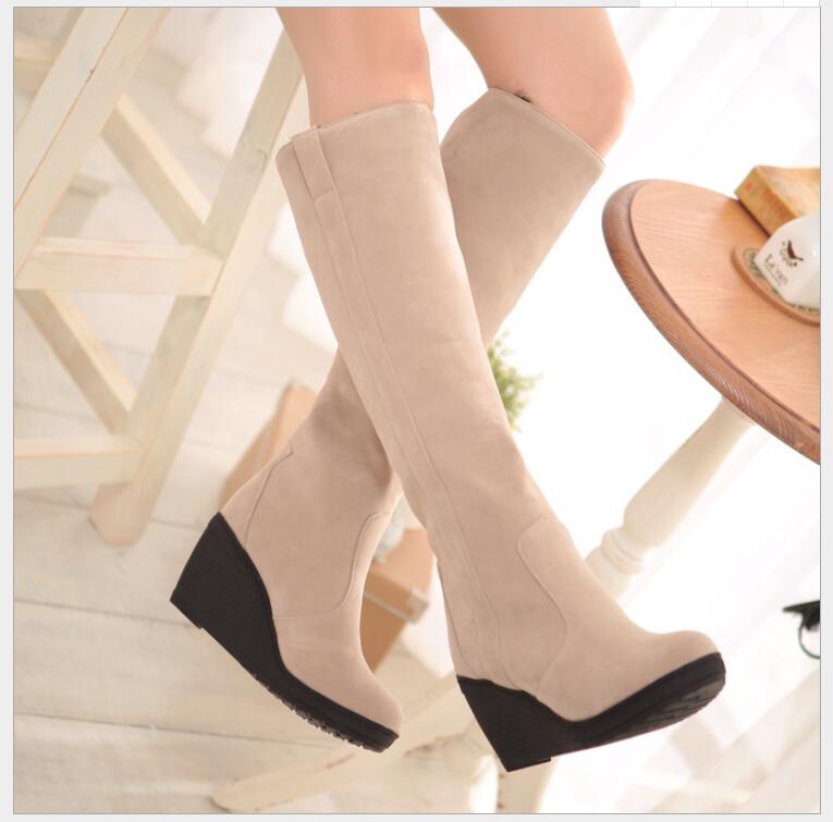 Trendy Over The Knee Wedge Boots