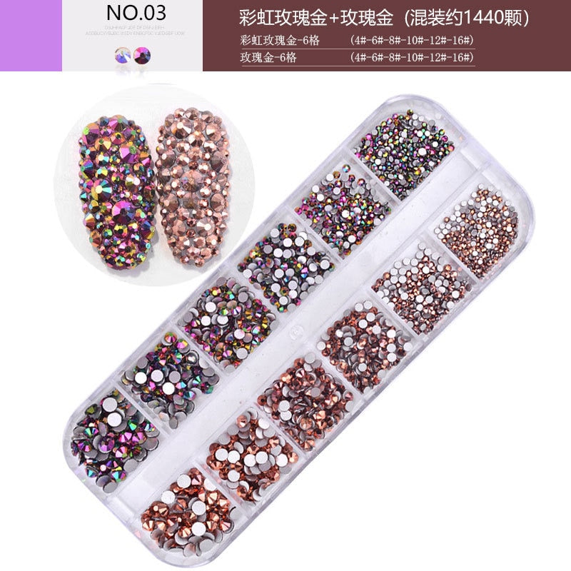 Trendy Rhinestone Diamond Gem Nail Decoration