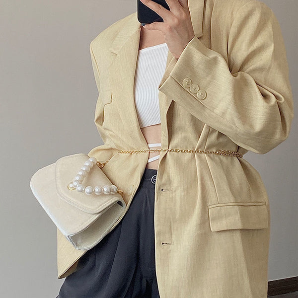 Vintage Small Square Shoulder Bag for Women Pearl Chain Ladies Tote Handbags Evening Clutch Purse Fashion Female Crossbody Bags