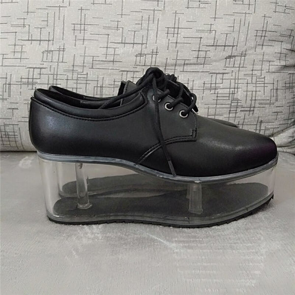 Trendy Transparent Casual Heel Shoes