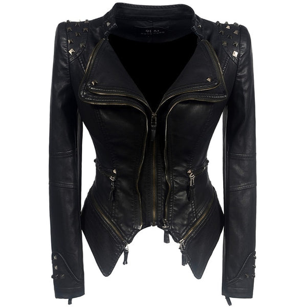 Trendy Fashion Faux Leather Jacket