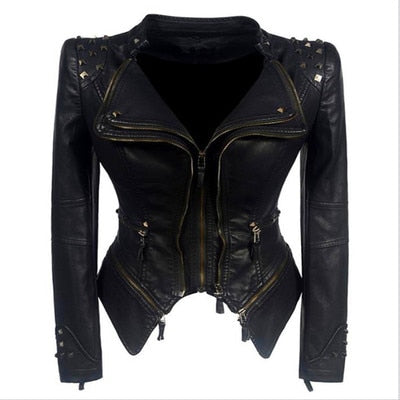 Trendy Fashion Faux Leather Jacket