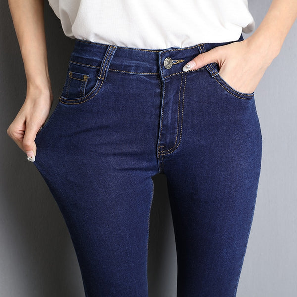 Trendy Washed Denim Jegging Stretch Jeans
