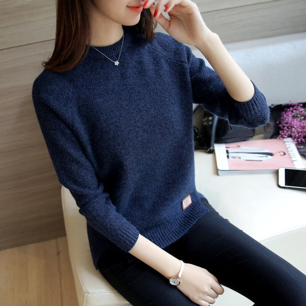 Trendy Casual Knitted Pullover Sweater