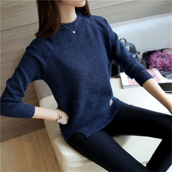 Trendy Casual Knitted Pullover Sweater