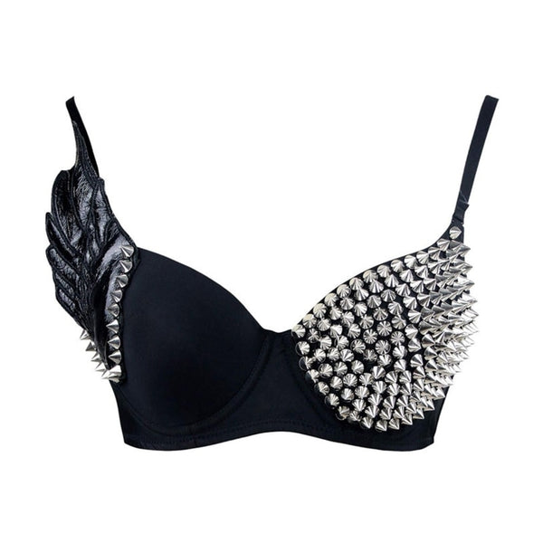 Modieus Spiky Punk Style Studded Bra 