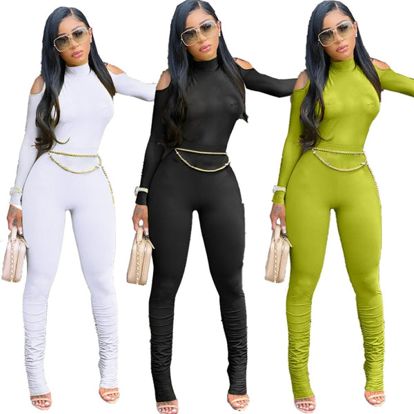 Trendy Hollow Out Jumpsuit With Belt