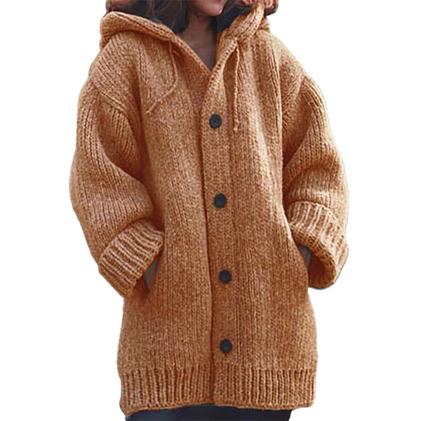 Trendy Cardigan Mid Length Sweater Jacket