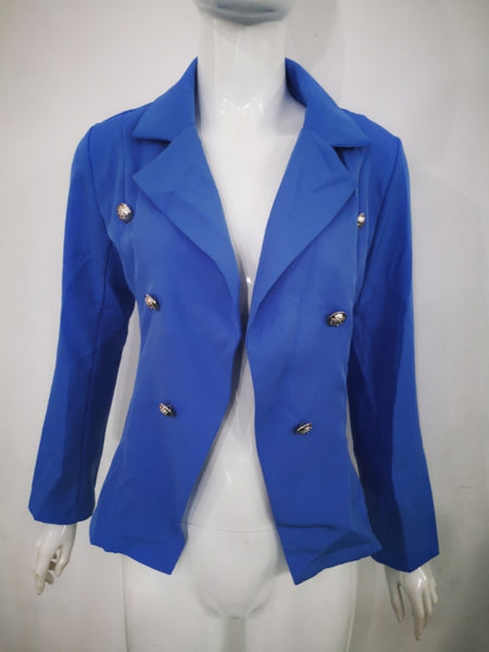 Trendy Solid Color Blazer Jacket