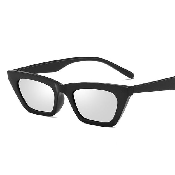 Trendy Retro Cat Eye Mirror Sunglasses