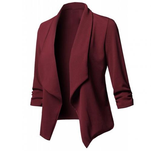 Trendy Solid Color Long Sleeve Blazer Jackets