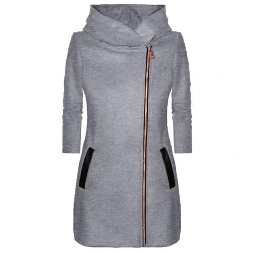 Trendy Long Sleeve Fashion Hooded Coat