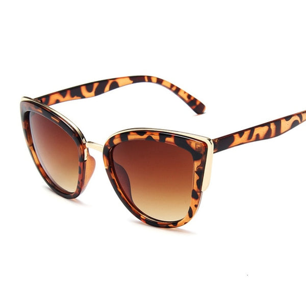 Trendy Sexy Leopard Cat Eye Fashion Sunglasses
