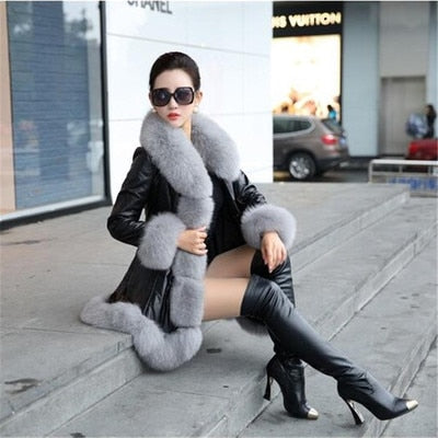 Trendy Faux Fur High Quality Coat