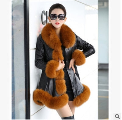 Trendy Faux Fur High Quality Coat